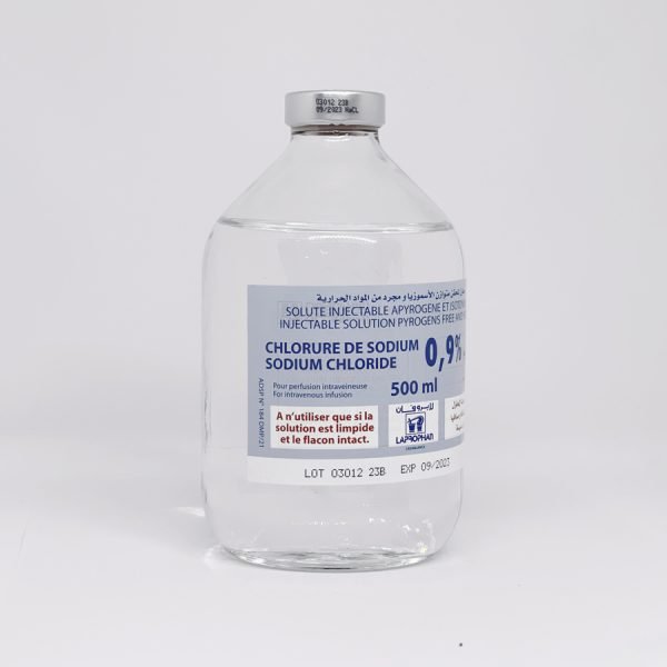 CHLORURE DE SODIUM LAPROPHAN IN 0.9% 500ML B1 INJECTABLE – Sopha Sahara